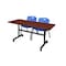 Kobe Rectangle FlipTop Table, 60" W, 29" H, Laminate Top, Cherry MKFT6030CH47BE - alternate 1